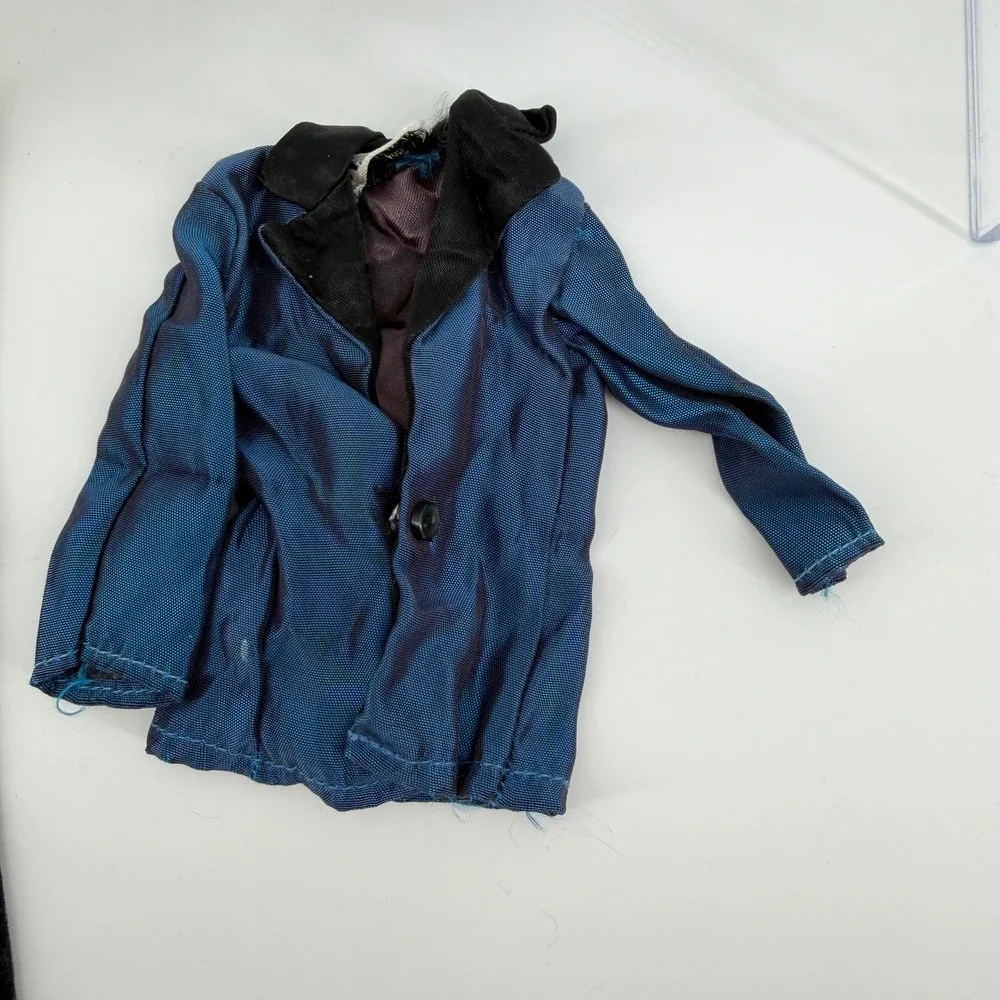 Vintage Ken's Barbie Midnight Blue Doll Clothes Outfit #1719 w/black Shoes